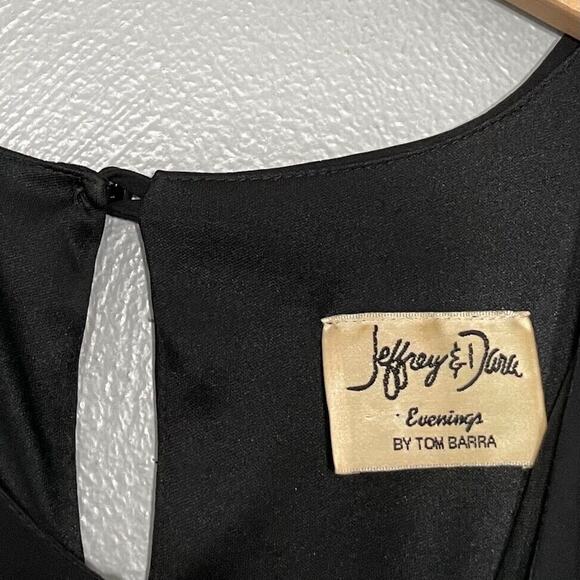 Vintage Party Dress Size Small Black Whimsigoth Event Holiday Y2K Lace Sleeves - Picture 6 of 6